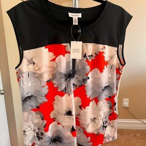 Calvin Klein - Sleeveless Blouse - Size Large - New with Tags!